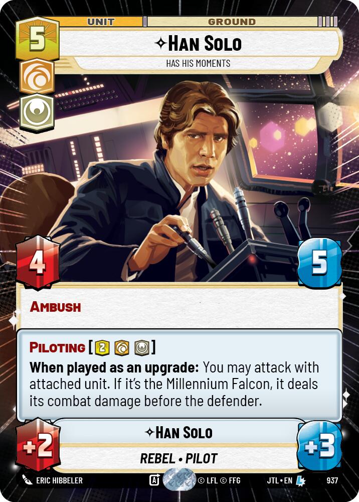 Han Solo - Has His Moments (937) (Hyperspace Foil) (937) [Jump to Lightspeed] | Odin's Place