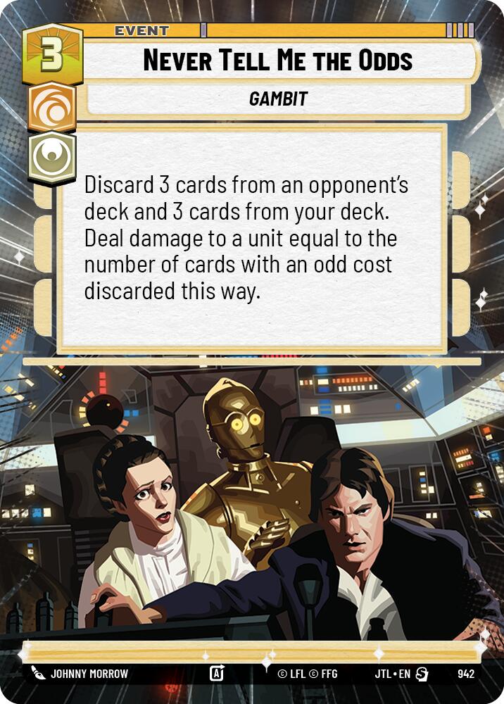 Never Tell Me the Odds (942) (Hyperspace Foil) (942) [Jump to Lightspeed] | Odin's Place