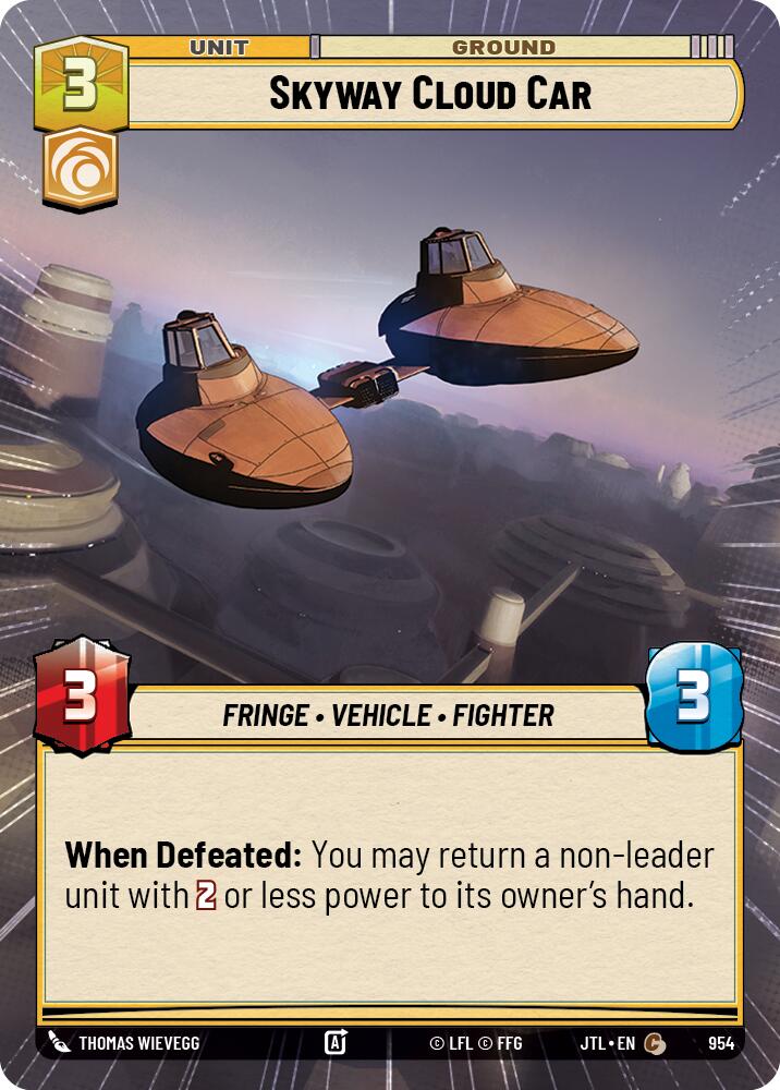 Skyway Cloud Car (954) (Hyperspace Foil) (954) [Jump to Lightspeed] | Odin's Place