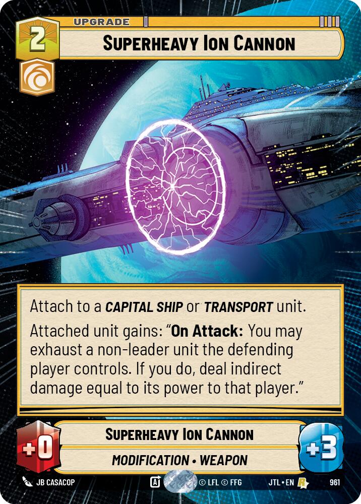 Superheavy Ion Cannon (961) (Hyperspace Foil) (961) [Jump to Lightspeed] | Odin's Place