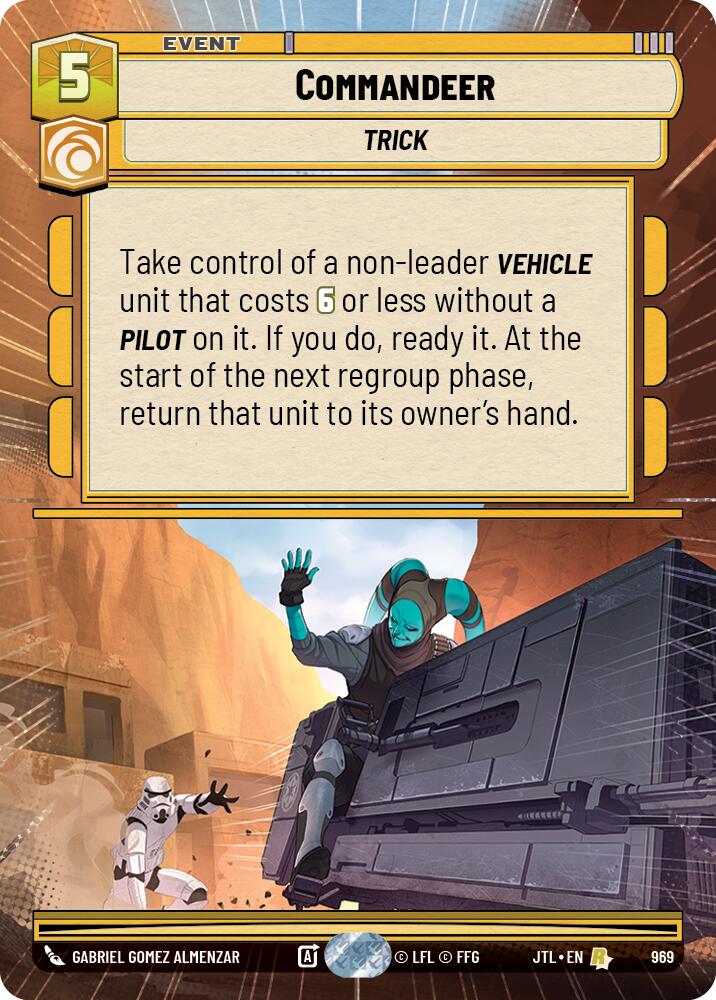 Commandeer (969) (Hyperspace Foil) (969) [Jump to Lightspeed] | Odin's Place