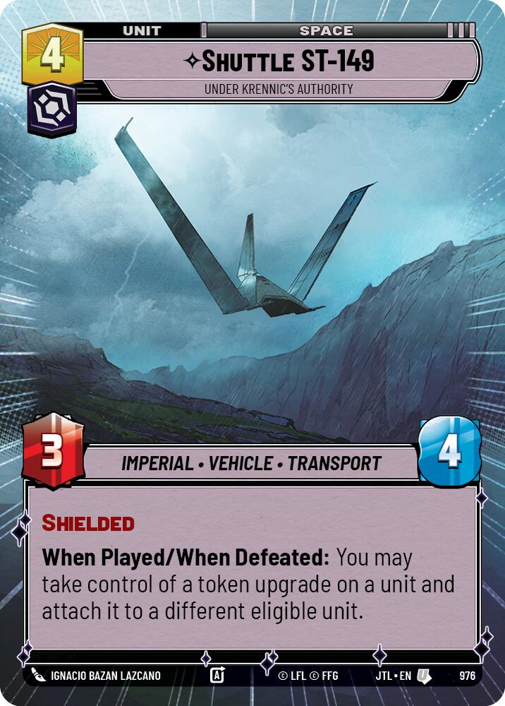 Shuttle ST-149 - Under Krennic's Authority (976) (Hyperspace Foil) (976) [Jump to Lightspeed] | Odin's Place