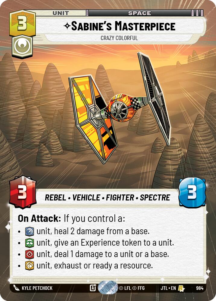 Sabine's Masterpiece - Crazy Colorful (984) (Hyperspace Foil) (984) [Jump to Lightspeed] | Odin's Place