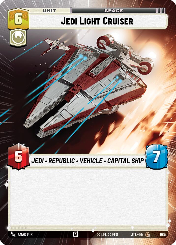 Jedi Light Cruiser (985) (Hyperspace Foil) (985) [Jump to Lightspeed] | Odin's Place
