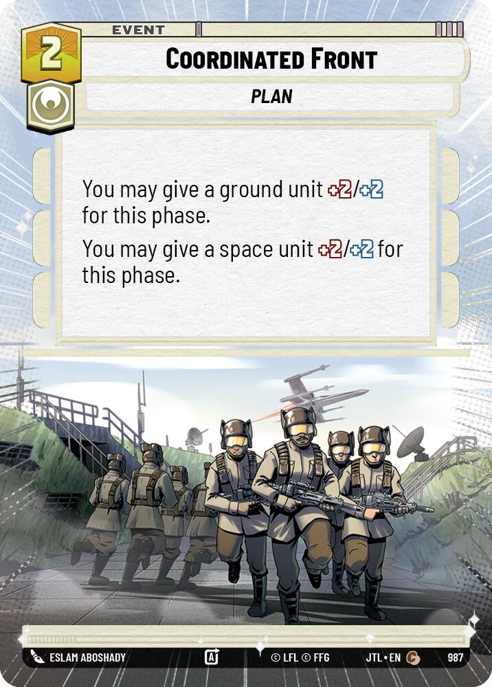 Coordinated Front (987) (Hyperspace Foil) (987) [Jump to Lightspeed] | Odin's Place