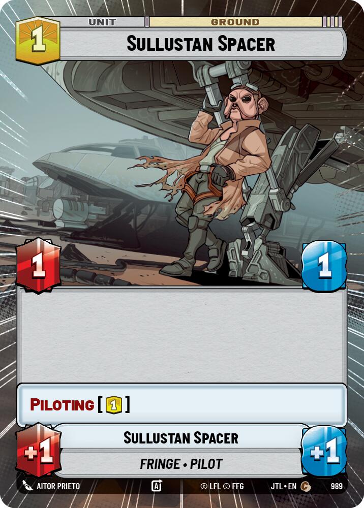 Sullustan Spacer (989) (Hyperspace Foil) (989) [Jump to Lightspeed] | Odin's Place