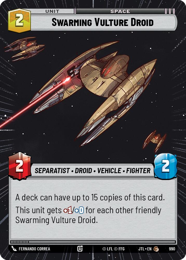 Swarming Vulture Droid (990) (Hyperspace Foil) (990) [Jump to Lightspeed] | Odin's Place
