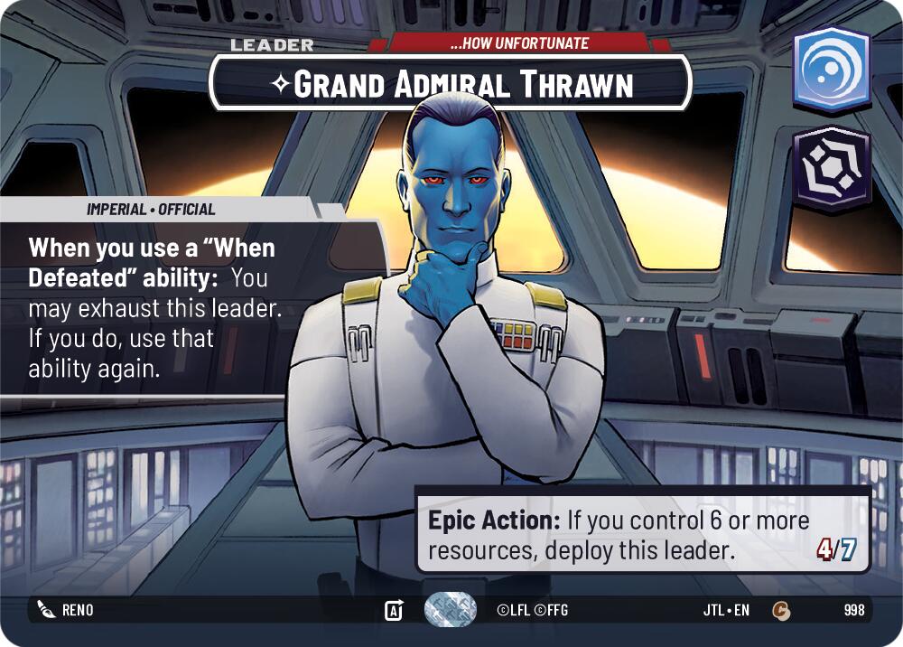Grand Admiral Thrawn - ...How Unfortunate (998) (Showcase) (998) [Jump to Lightspeed] | Odin's Place
