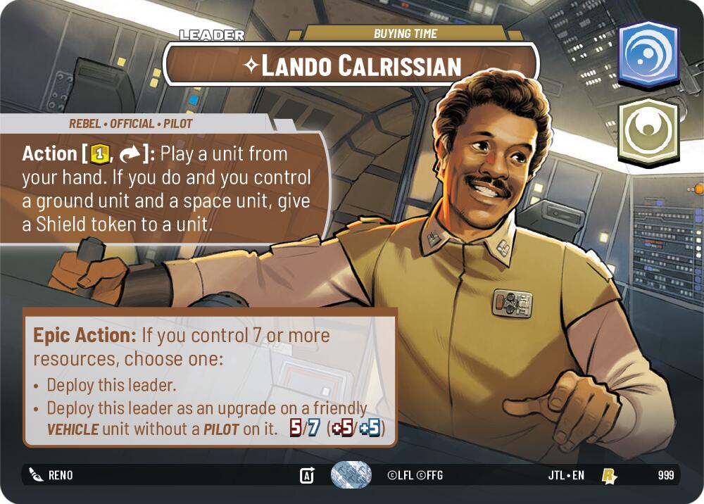Lando Calrissian - Buying Time (999) (Showcase) (999) [Jump to Lightspeed] | Odin's Place