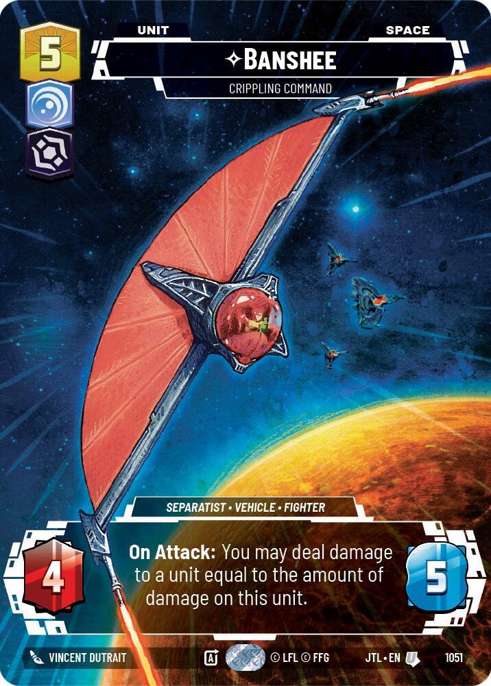 Banshee - Crippling Command (1051) (Prestige Foil) (1051) [Jump to Lightspeed] | Odin's Place