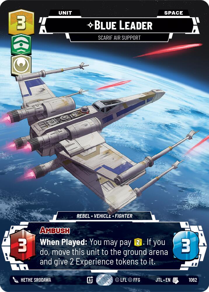 Blue Leader - Scarif Air Support (1062) (Prestige Foil) (1062) [Jump to Lightspeed] | Odin's Place