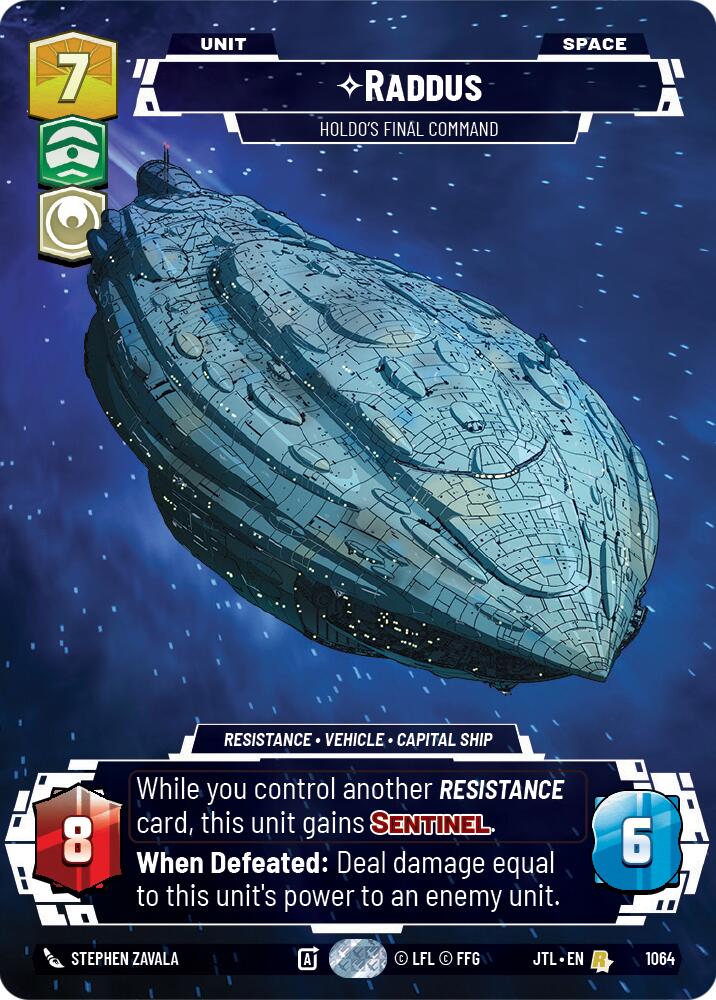 Raddus - Holdo's Final Command (1064) (Prestige Foil) (1064) [Jump to Lightspeed] | Odin's Place