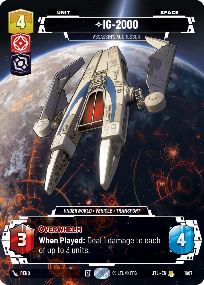 IG-2000 - Assassin's Aggressor (1067) (Prestige Foil) (1067) [Jump to Lightspeed] | Odin's Place