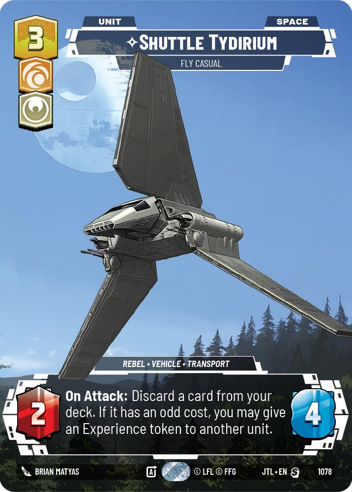 Shuttle Tydirium - Fly Casual (1078) (Prestige Foil) (1078) [Jump to Lightspeed] | Odin's Place