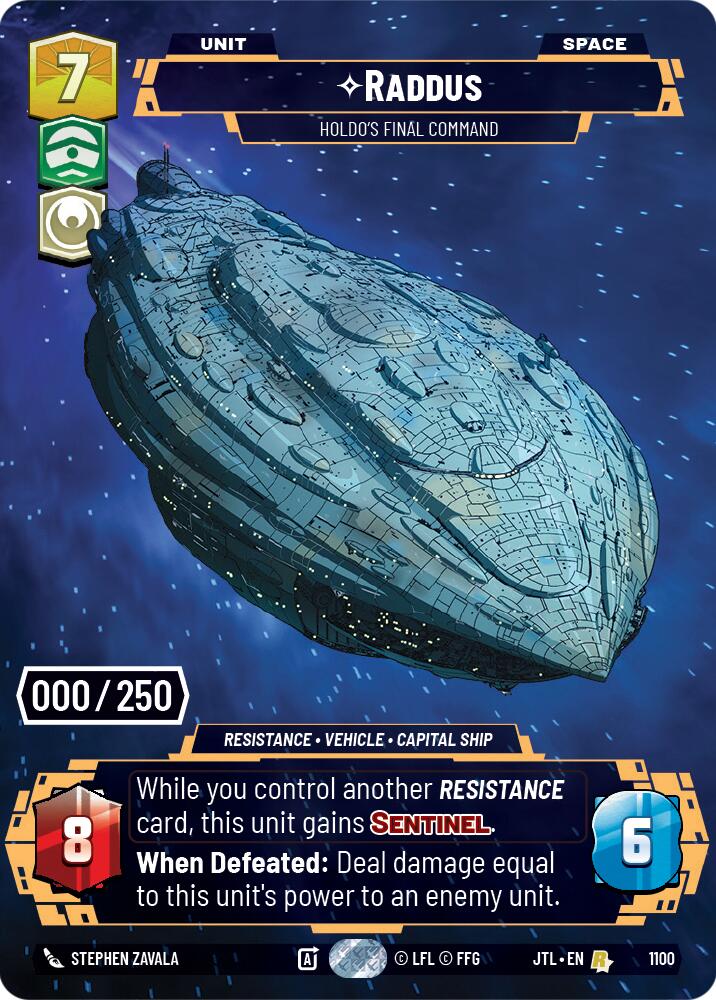Raddus - Holdo's Final Command (1100) (Serialized) (1100) [Jump to Lightspeed] | Odin's Place
