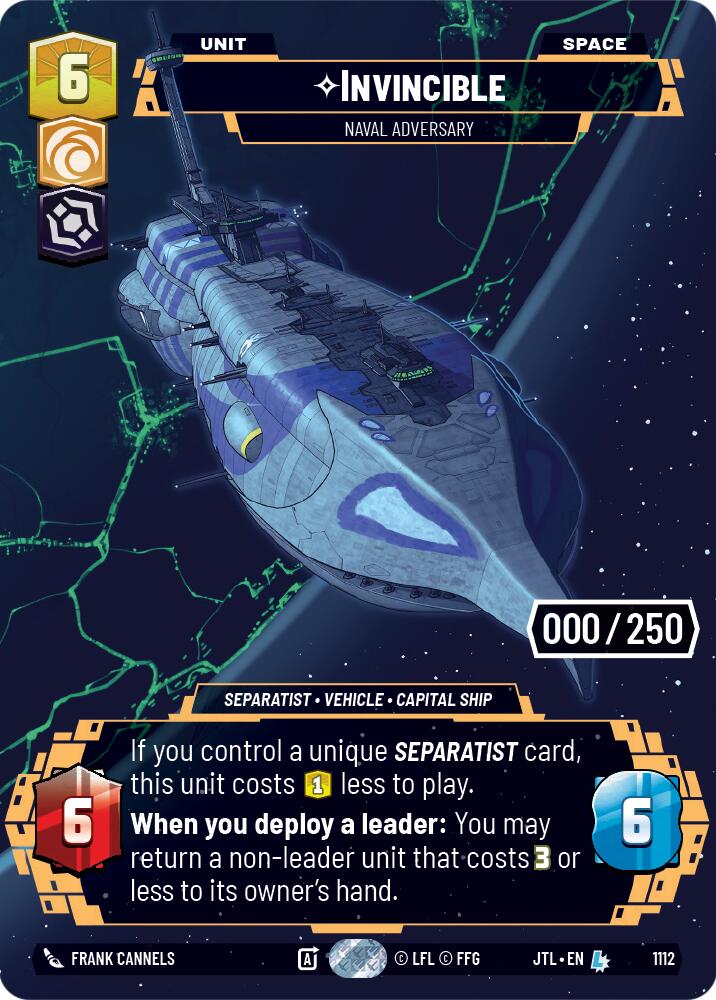 Invincible - Naval Adversary (1112) (Serialized) (1112) [Jump to Lightspeed] | Odin's Place