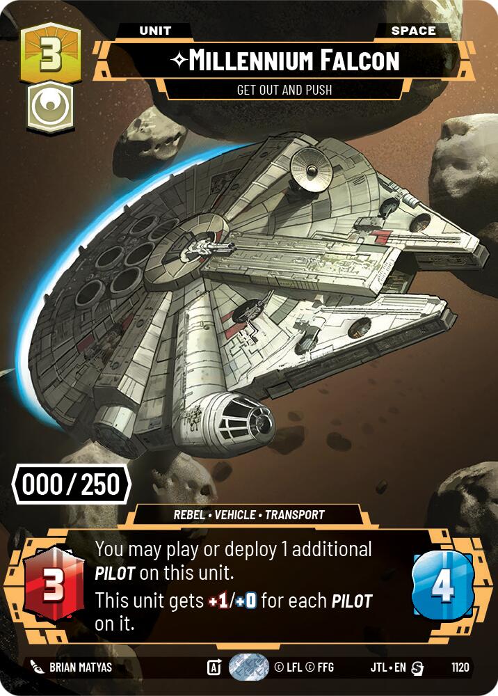 Millennium Falcon - Get Out And Push (1120) (Serialized) (1120) [Jump to Lightspeed] | Odin's Place