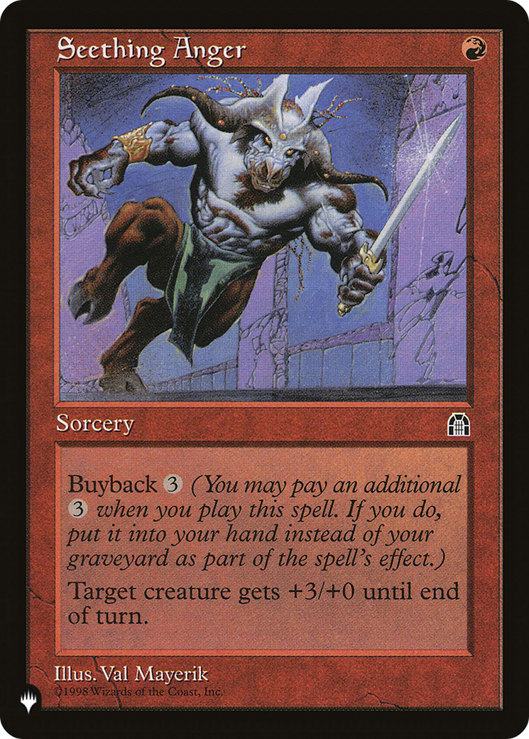 Seething Anger [The List] | Odin's Place