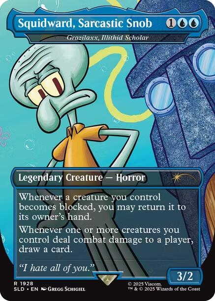 Squidward, Sarcastic Snob - Grazilaxx, Illithid Scholar [Secret Lair Drop Series] | Odin's Place