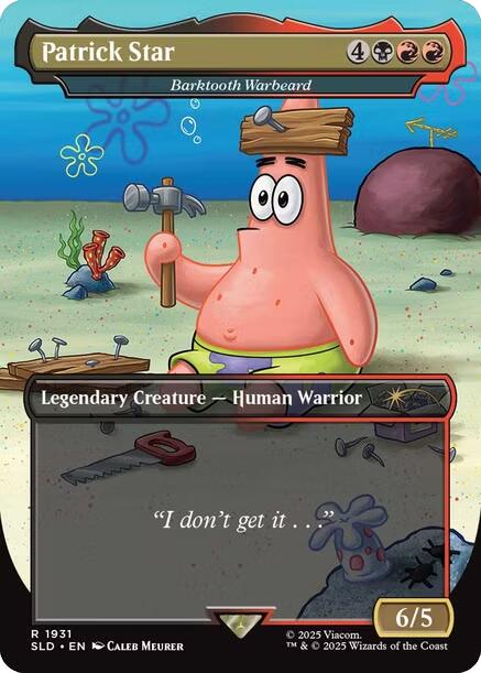 Patrick Star - Barktooth Warbeard [Secret Lair Drop Series] | Odin's Place