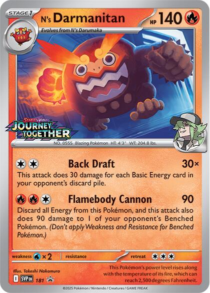 N's Darmanitan (181) [Scarlet & Violet: Black Star Promos] | Odin's Place