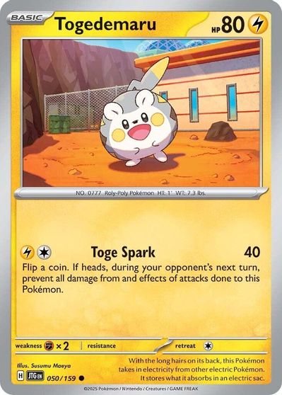 Togedemaru (050/159) [Scarlet & Violet: Journey Together] | Odin's Place