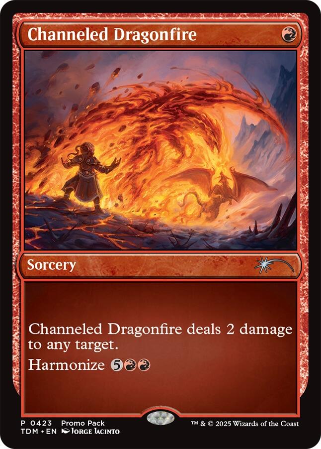 Channeled Dragonfire [Tarkir: Dragonstorm Promos] | Odin's Place