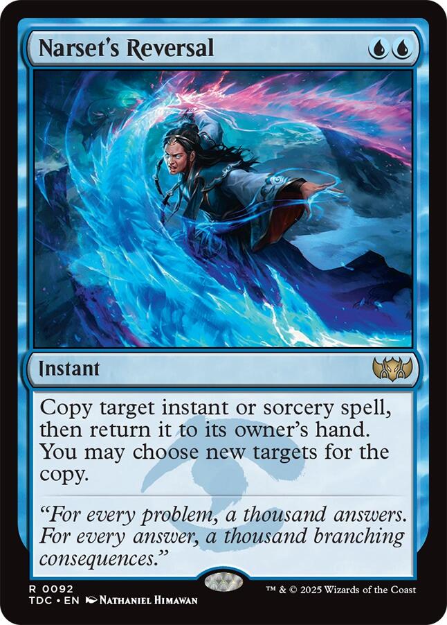 Narset's Reversal [Tarkir: Dragonstorm Commander] | Odin's Place