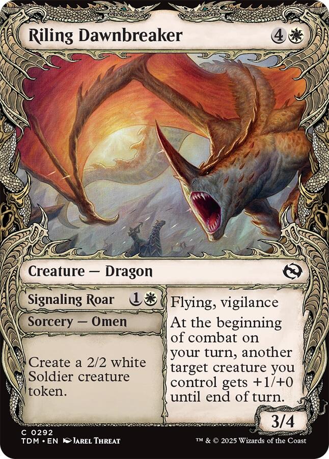 Riling Dawnbreaker (Showcase) [Tarkir: Dragonstorm] | Odin's Place