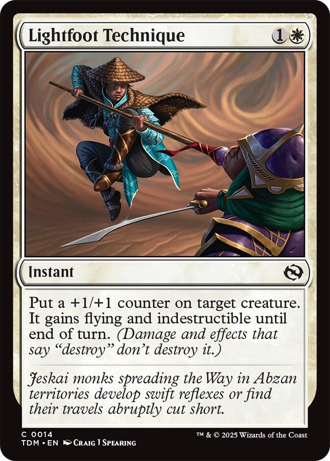 Lightfoot Technique [Tarkir: Dragonstorm] | Odin's Place