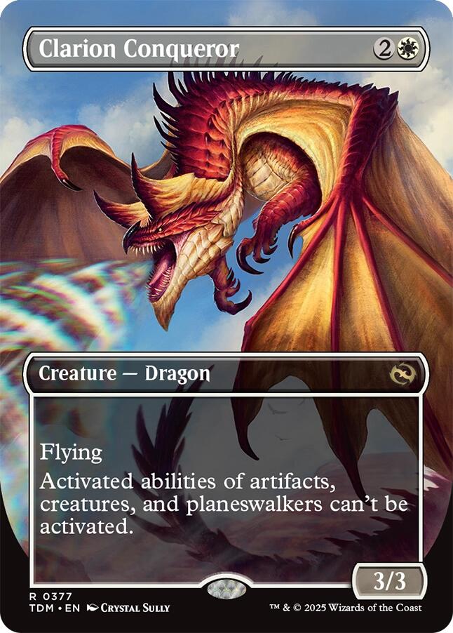 Clarion Conqueror (Borderless) [Tarkir: Dragonstorm] | Odin's Place