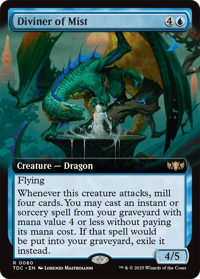 Diviner of Mist (Extended Art) [Tarkir: Dragonstorm Commander] | Odin's Place