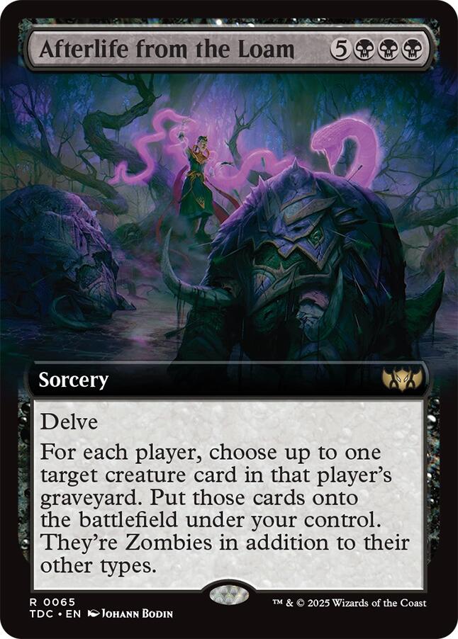 Afterlife from the Loam (Extended Art) [Tarkir: Dragonstorm Commander] | Odin's Place