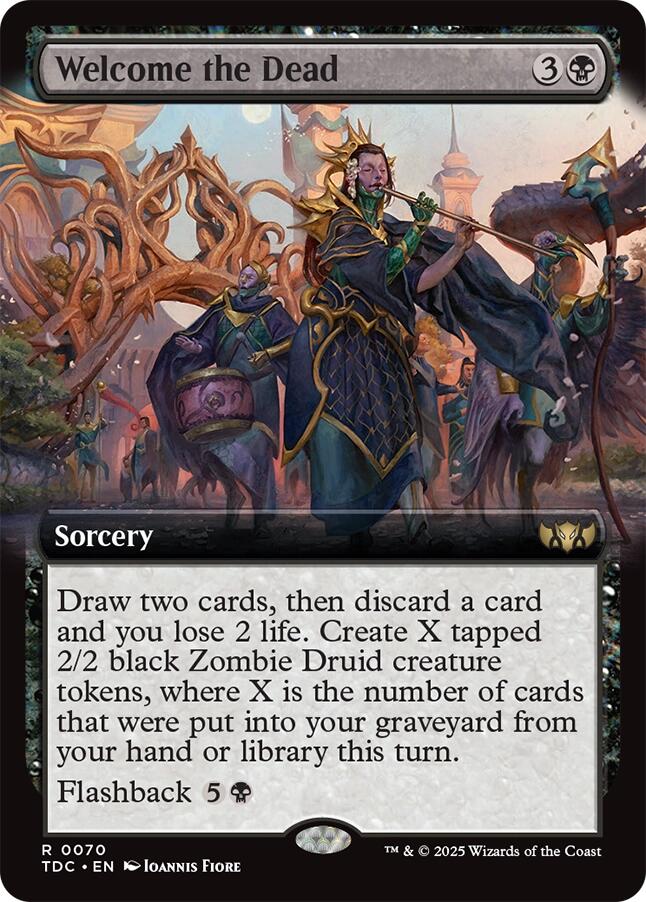 Welcome the Dead (Extended Art) [Tarkir: Dragonstorm Commander] | Odin's Place