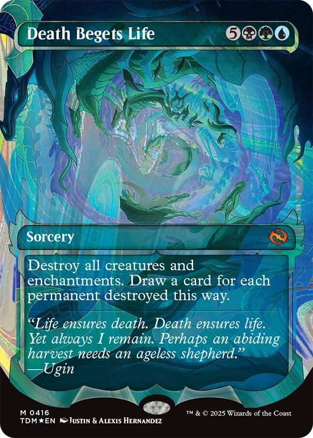 Death Begets Life (Showcase) (Halo Foil) [Tarkir: Dragonstorm] | Odin's Place