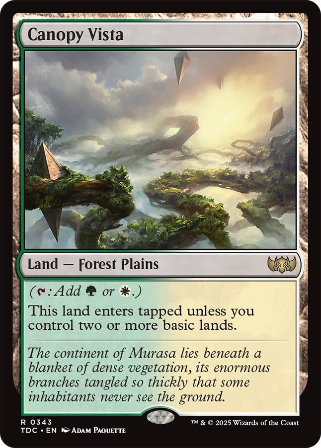 Canopy Vista [Tarkir: Dragonstorm Commander] | Odin's Place