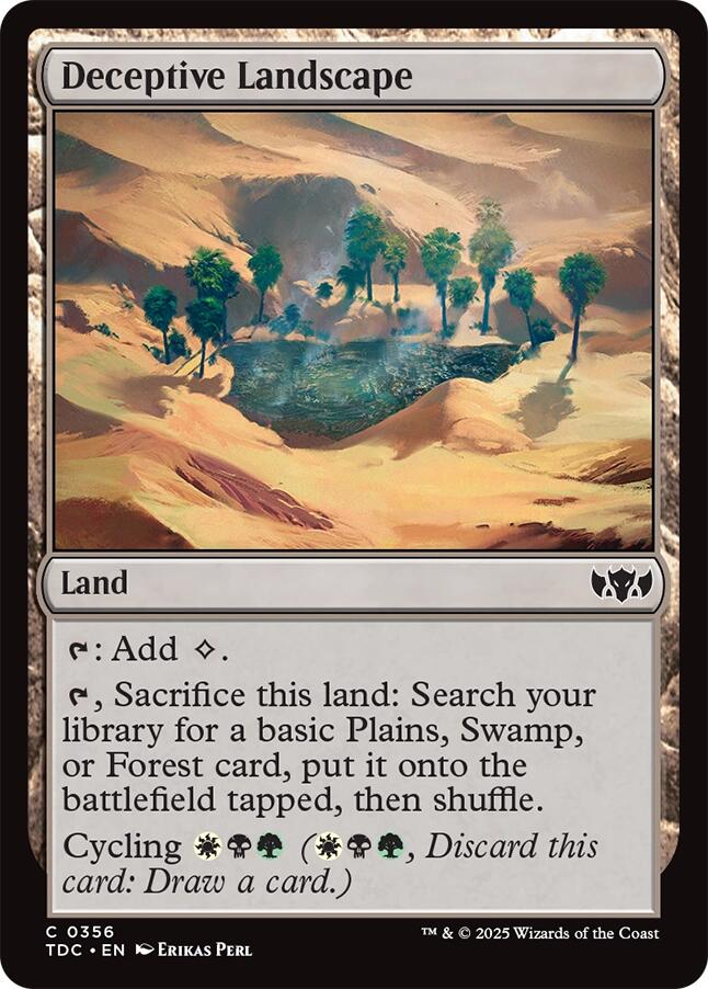 Deceptive Landscape [Tarkir: Dragonstorm Commander] | Odin's Place