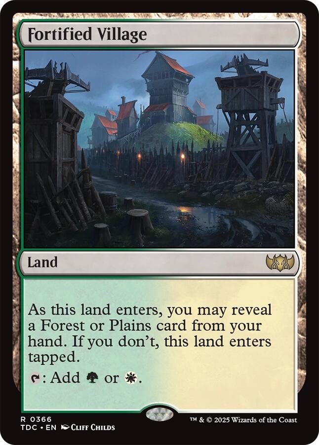 Fortified Village [Tarkir: Dragonstorm Commander] | Odin's Place