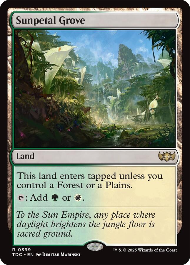 Sunpetal Grove [Tarkir: Dragonstorm Commander] | Odin's Place