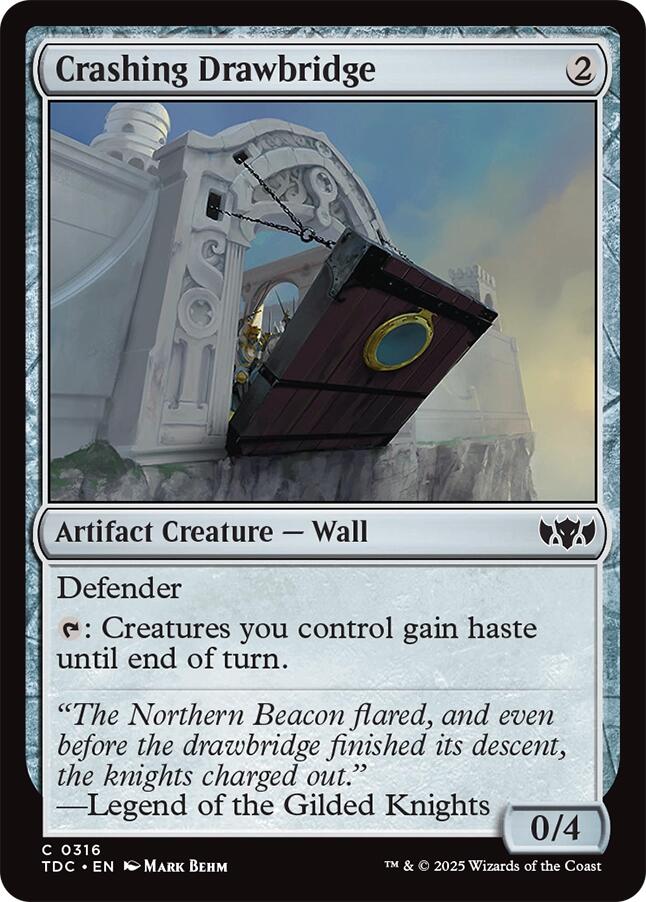 Crashing Drawbridge [Tarkir: Dragonstorm Commander] | Odin's Place