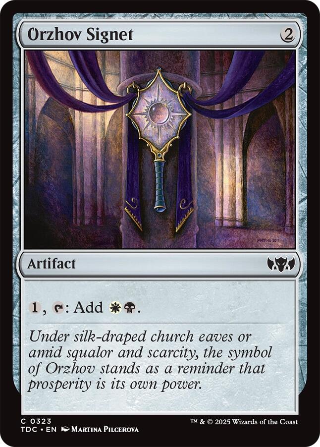 Orzhov Signet [Tarkir: Dragonstorm Commander] | Odin's Place
