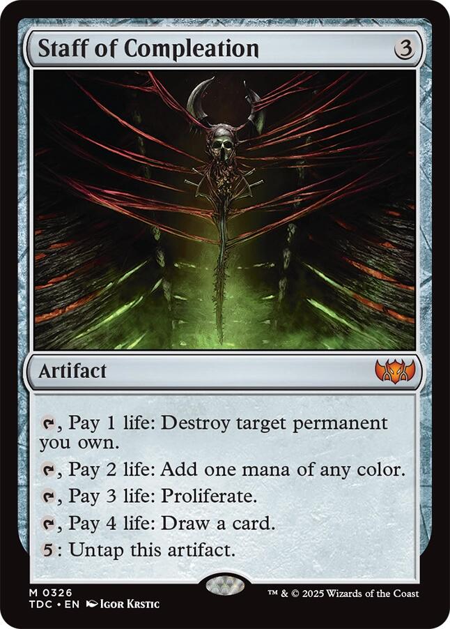 Staff of Compleation [Tarkir: Dragonstorm Commander] | Odin's Place