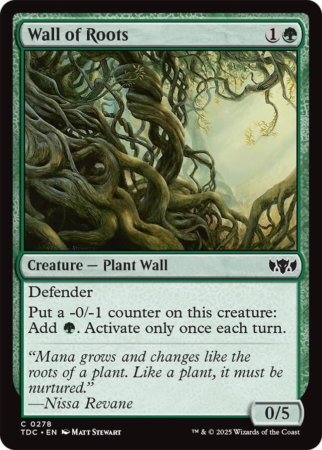 Wall of Roots [Tarkir: Dragonstorm Commander] | Odin's Place