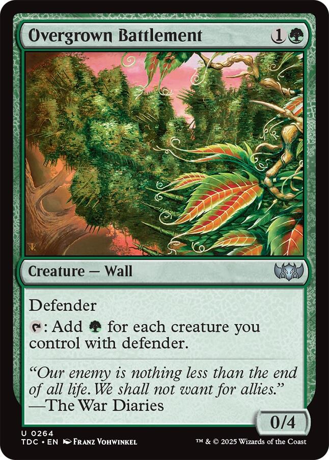 Overgrown Battlement [Tarkir: Dragonstorm Commander] | Odin's Place