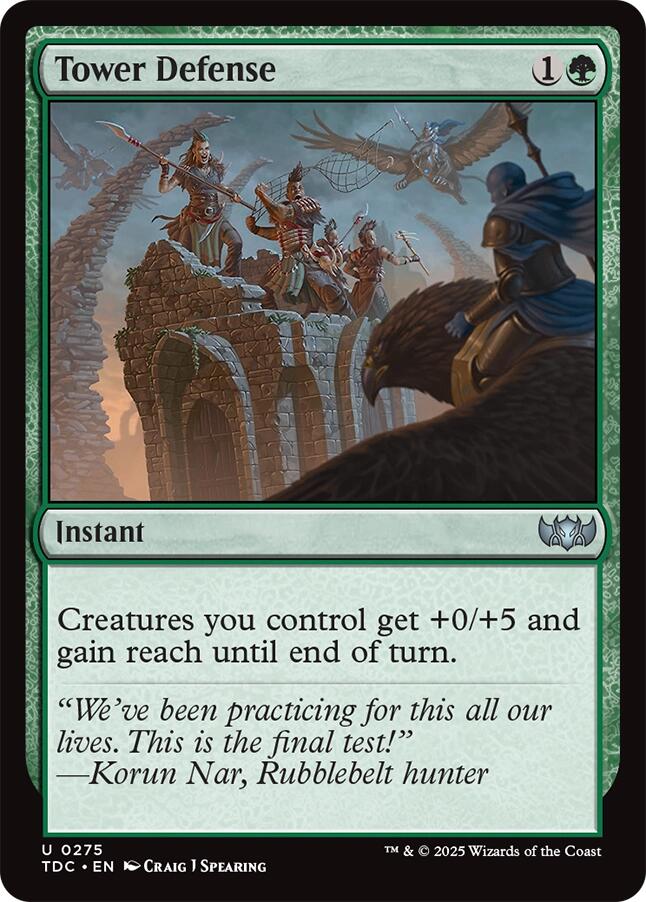 Tower Defense [Tarkir: Dragonstorm Commander] | Odin's Place