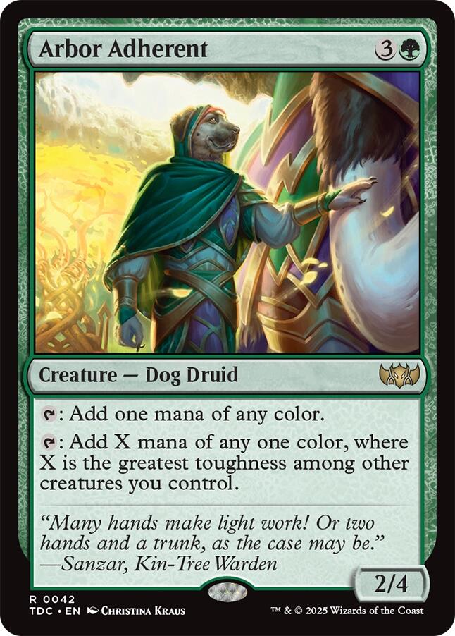 Arbor Adherent [Tarkir: Dragonstorm Commander] | Odin's Place
