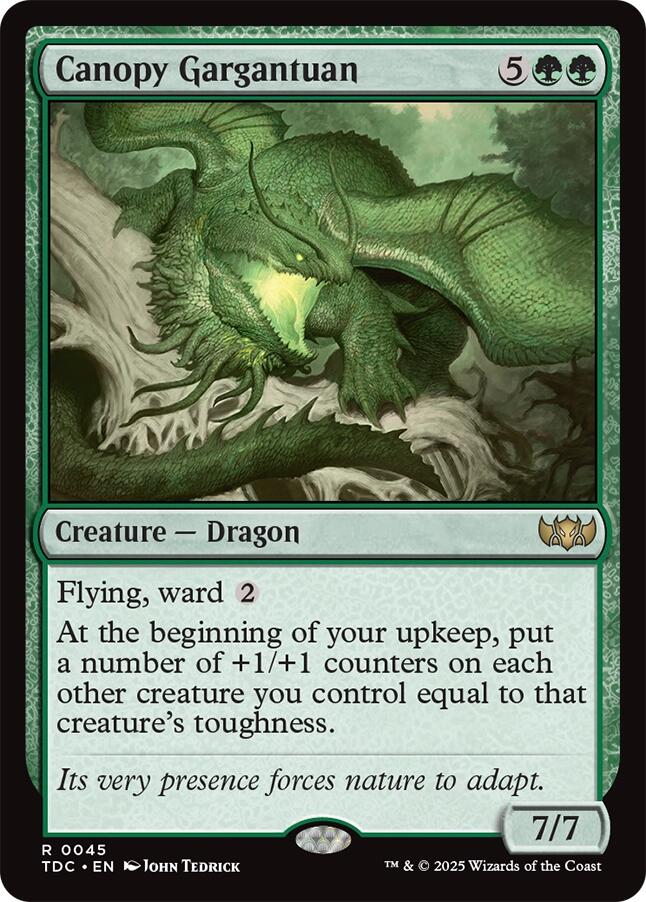 Canopy Gargantuan [Tarkir: Dragonstorm Commander] | Odin's Place