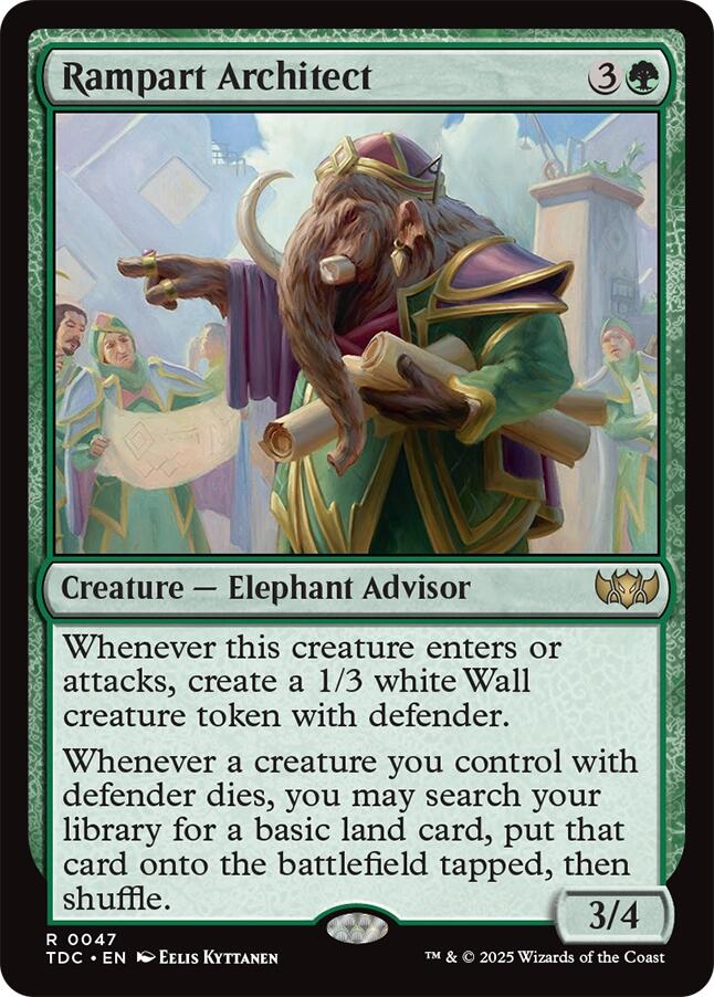 Rampart Architect [Tarkir: Dragonstorm Commander] | Odin's Place