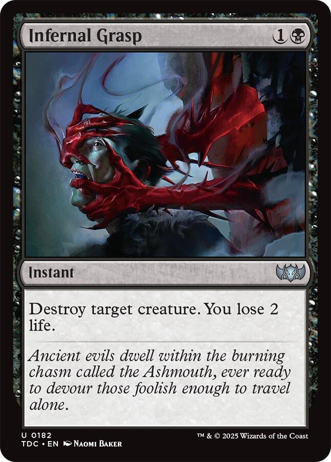 Infernal Grasp [Tarkir: Dragonstorm Commander] | Odin's Place