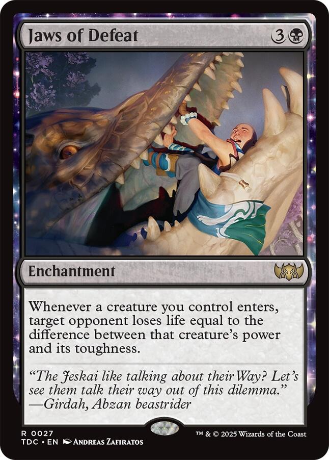 Jaws of Defeat [Tarkir: Dragonstorm Commander] | Odin's Place